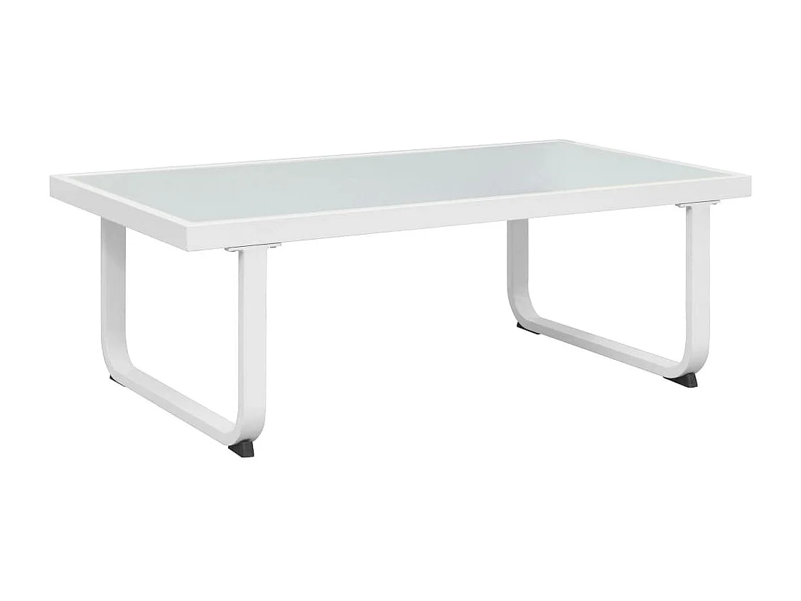 4-delige Loungeset met kussens aluminium zwart