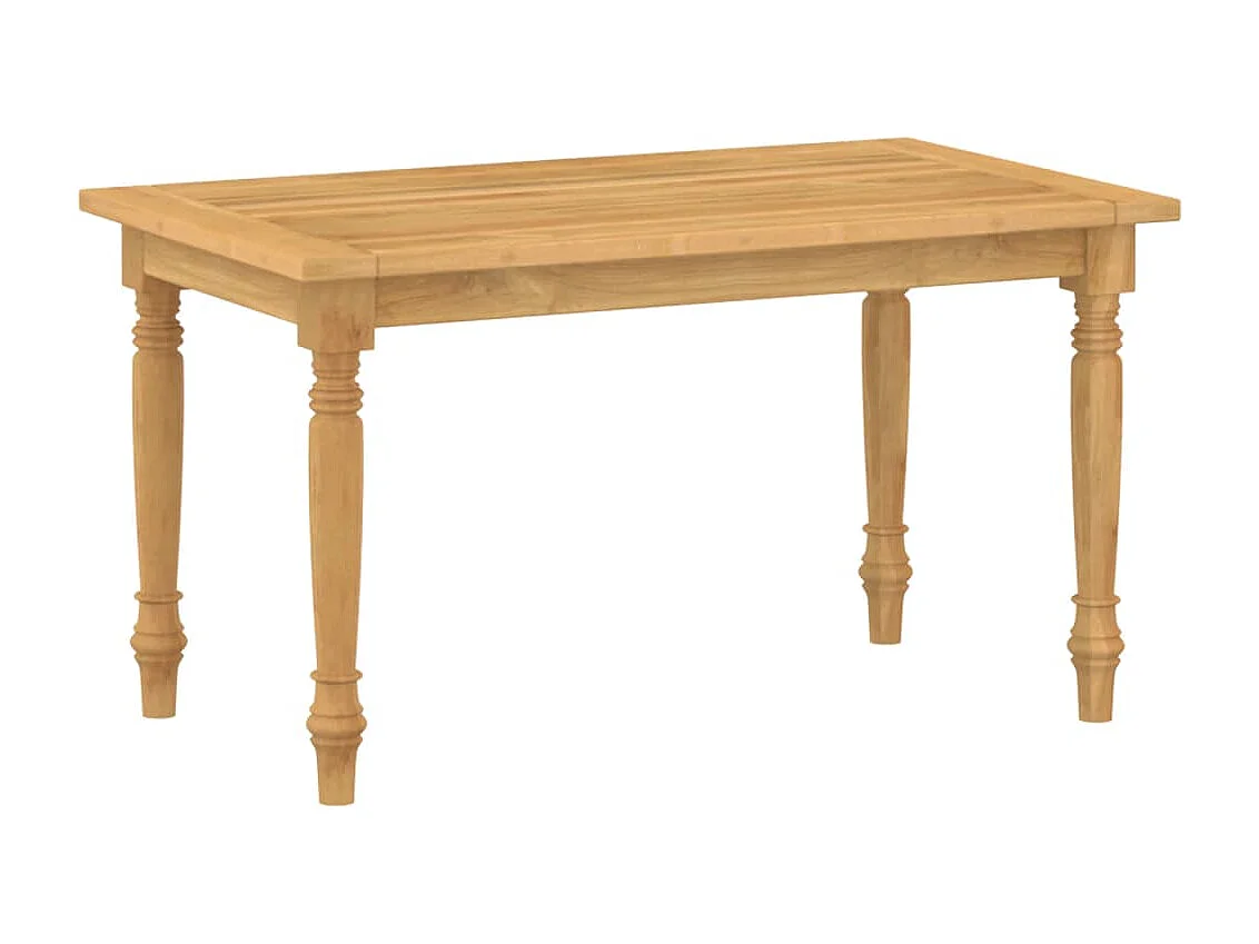 4-tlg. Garten-Lounge-Set mit Kissen Massivholz Teak