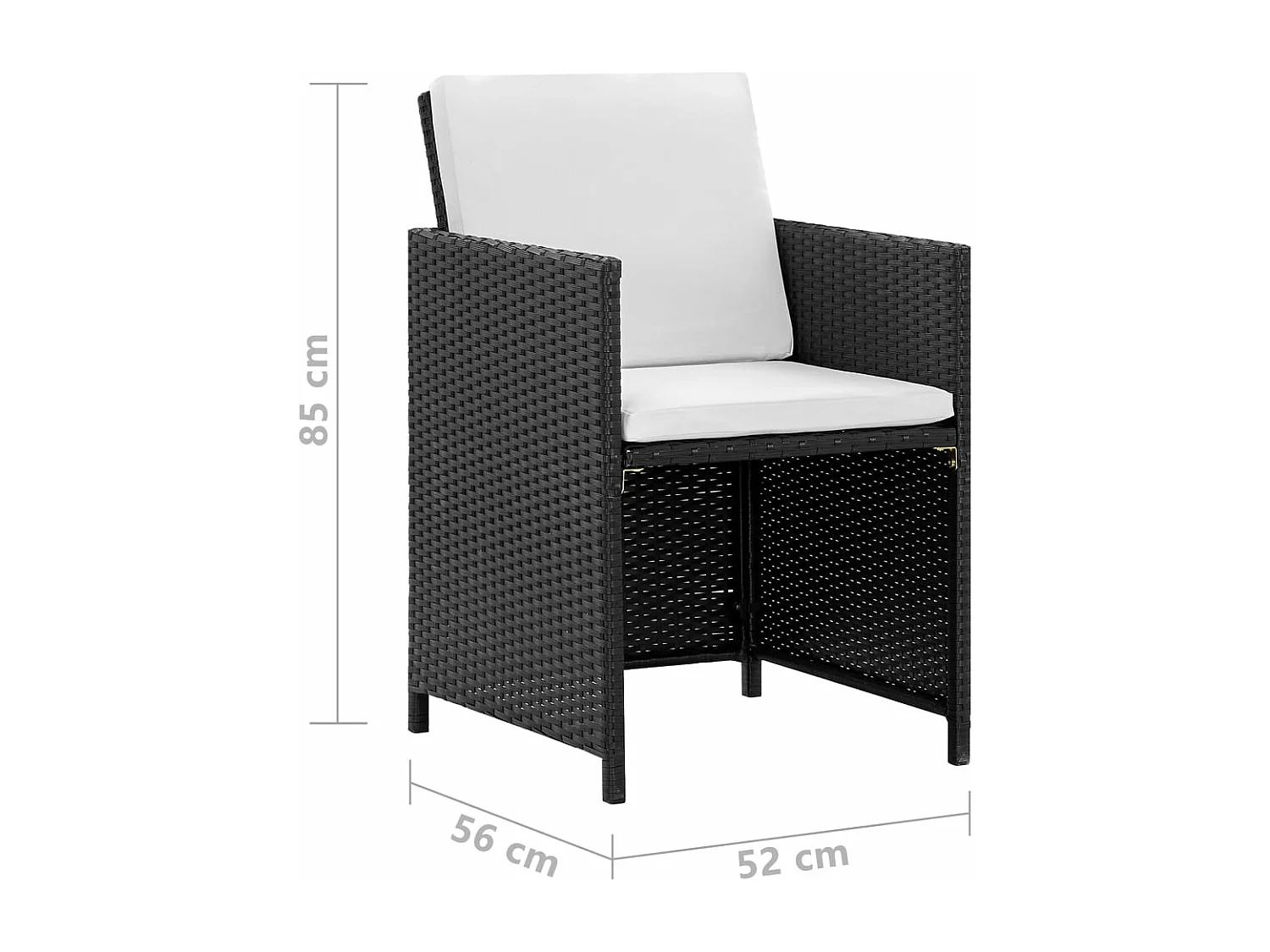 Ensemble à manger d'extérieur 11 pcs coussins résine tressée