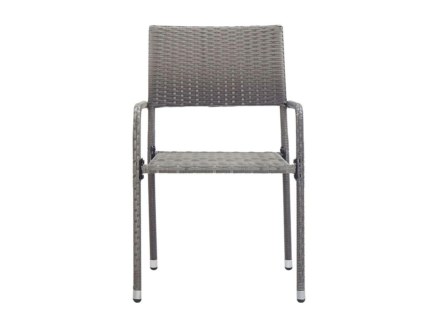 Ensemble à manger de jardin 7 pcs Résine tressée Anthracite