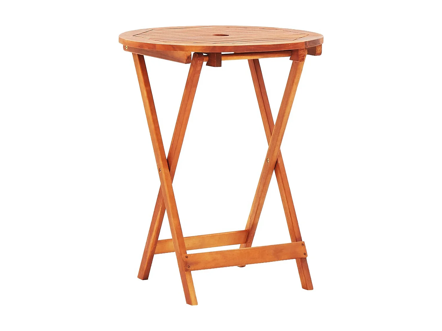 Ensemble à manger d'extérieur pliable 3 pcs Bois d'eucalyptus