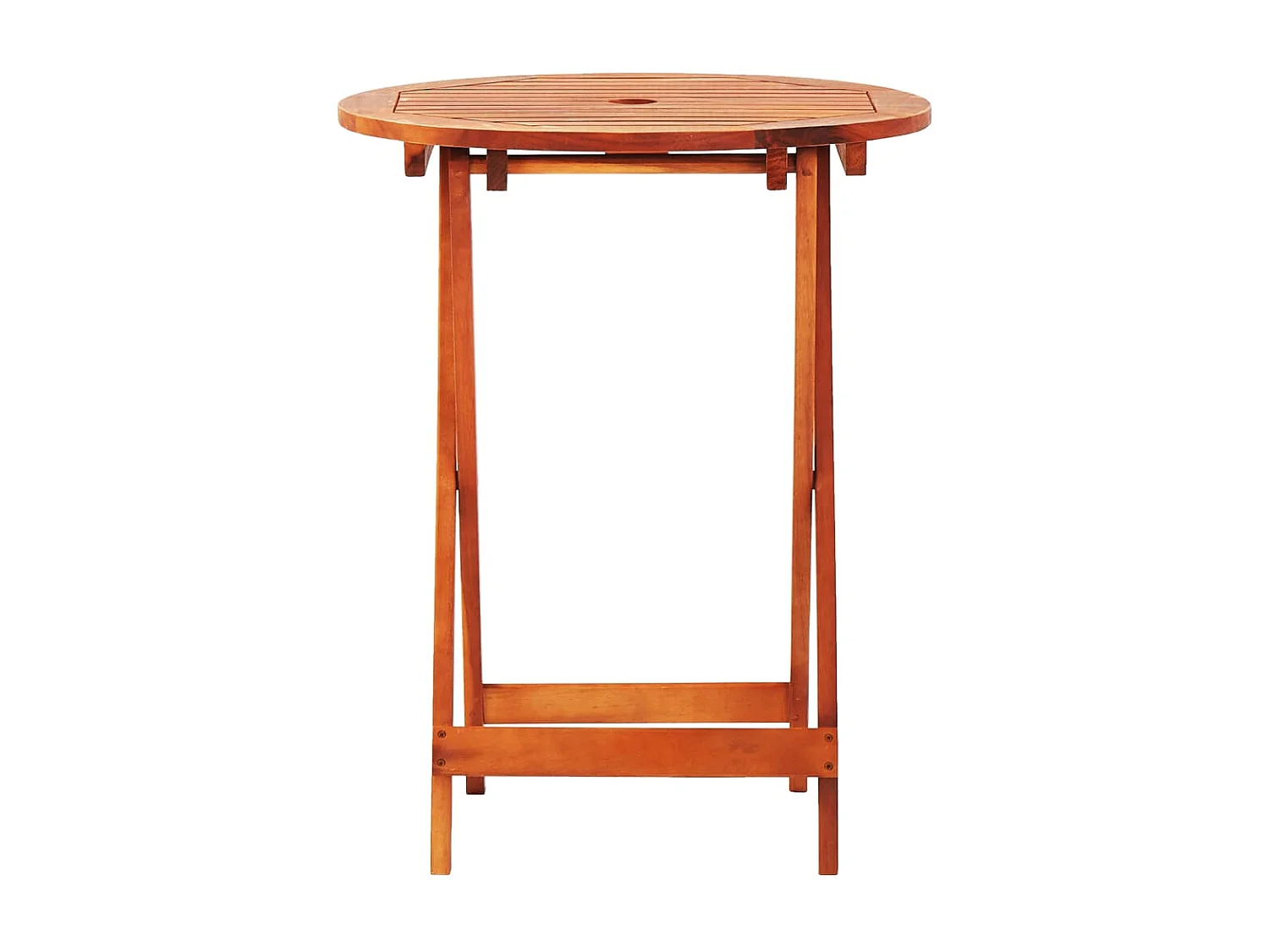 Ensemble à manger d'extérieur pliable 3 pcs Bois d'eucalyptus