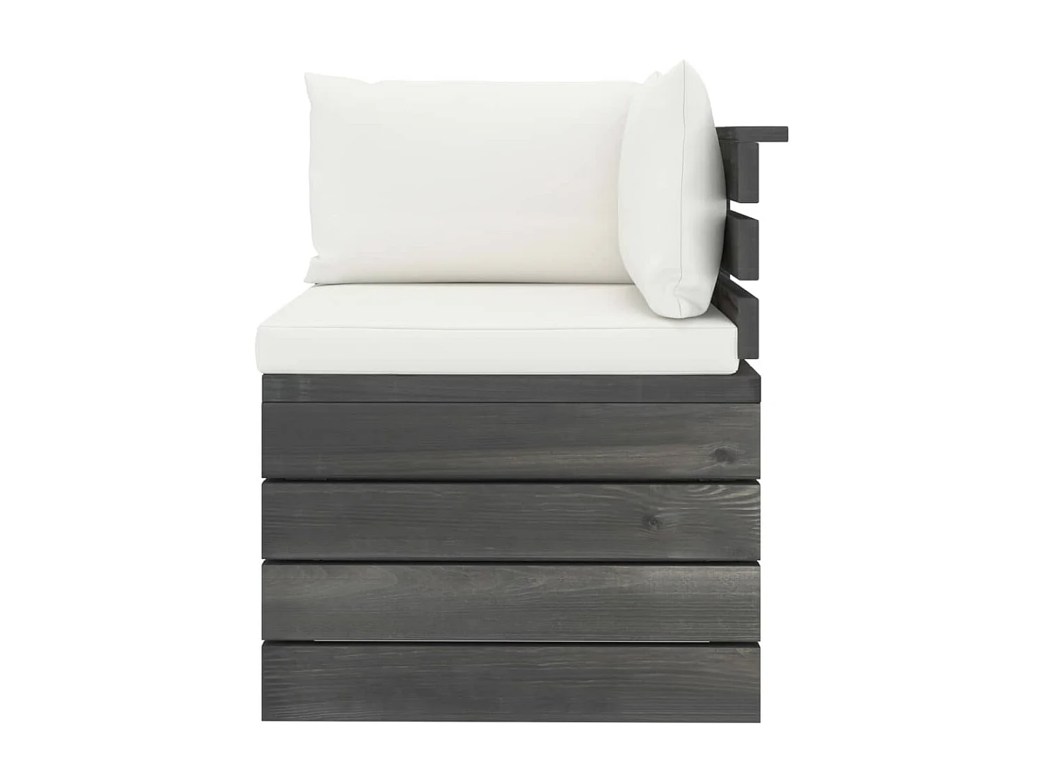 7-delige Loungeset met kussens pallet massief grenenhout