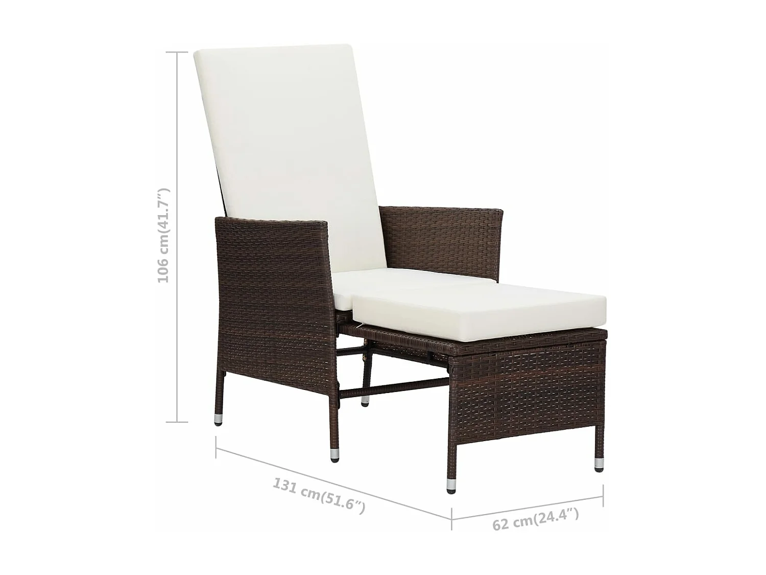 Salon de jardin 2 pcs avec coussins Résine tressée Marron