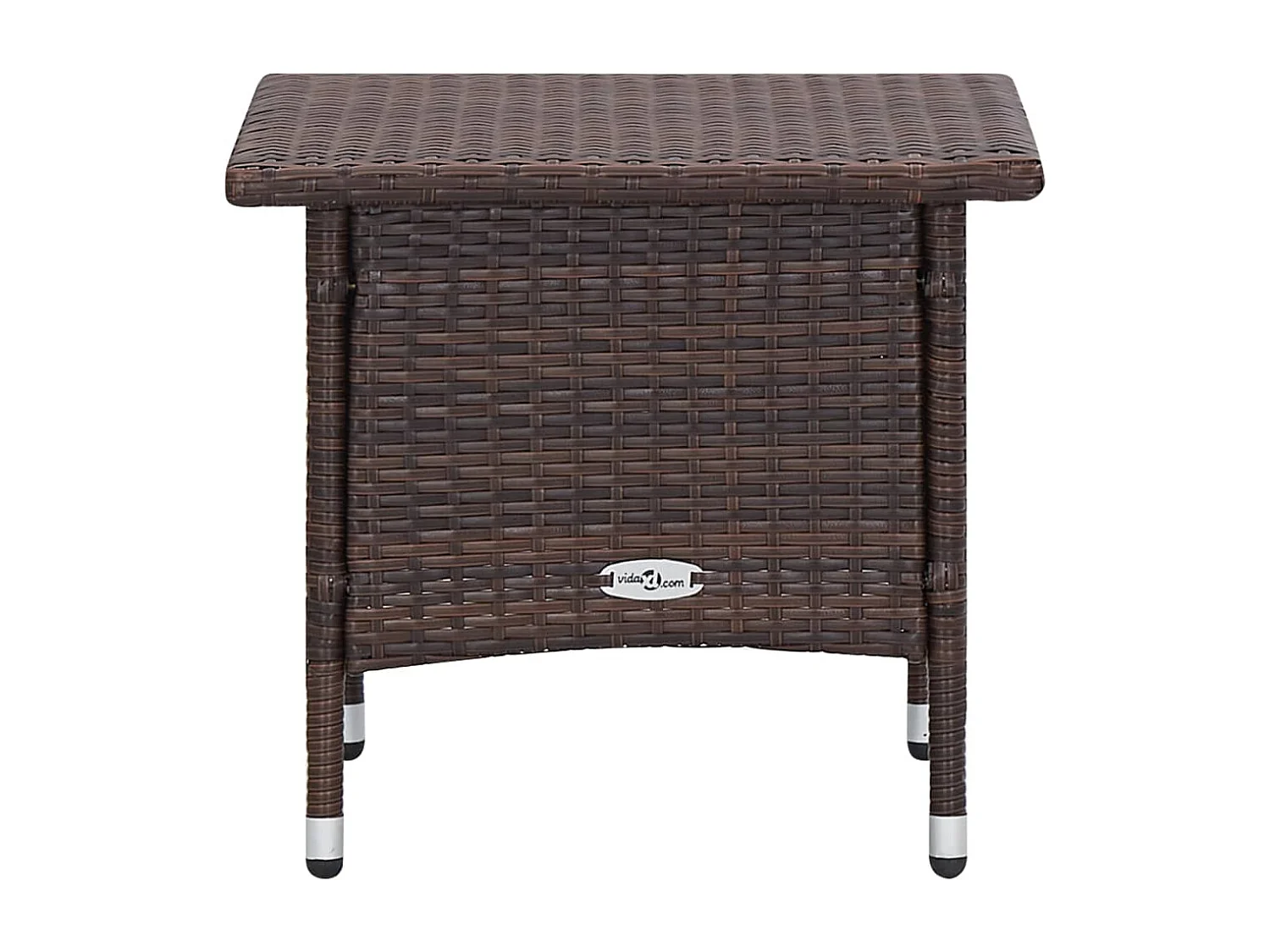 Salon de jardin 2 pcs avec coussins Résine tressée Marron