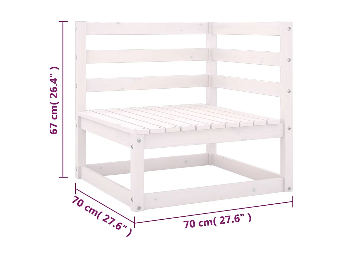Juego de muebles de jardín 6 pzas y cojines madera maciza pino