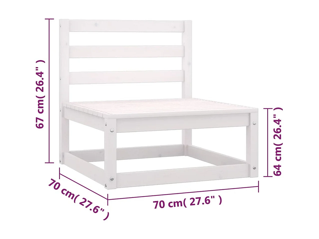 Juego de muebles de jardín 6 pzas y cojines madera maciza pino