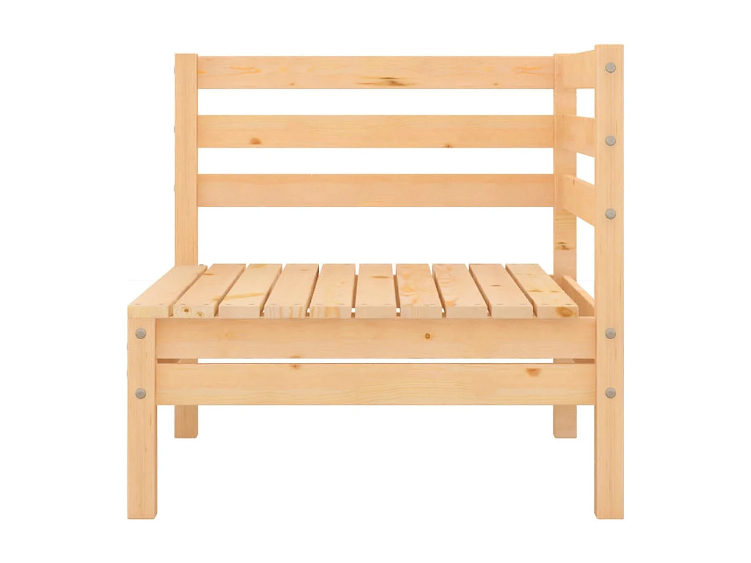 9-tlg. Garten-Lounge-Set Kiefer Massivholz