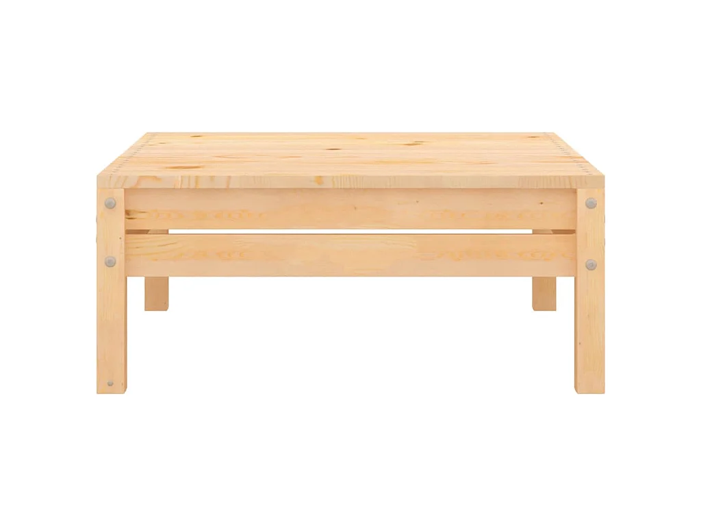 Set Divani da Giardino 9 pz in Legno Massello di Pino