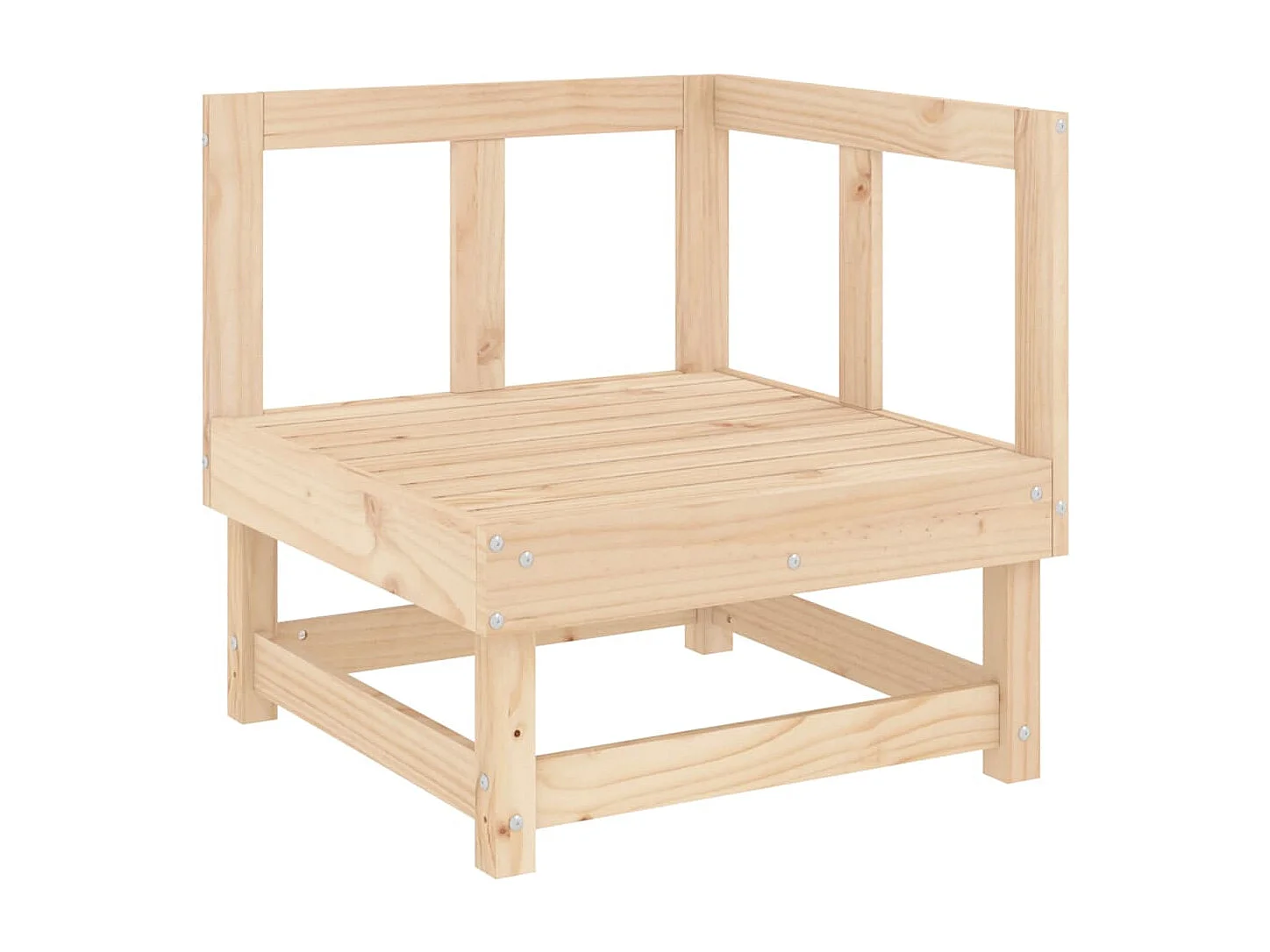 3-delige Loungeset massief grenenhout