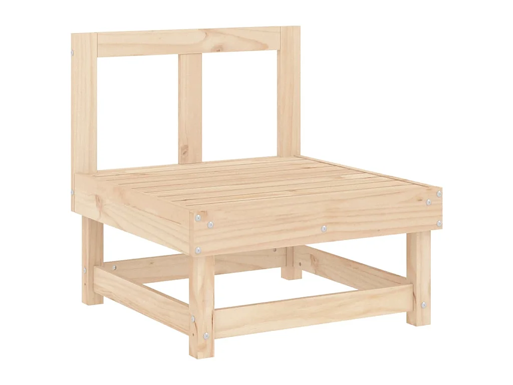 Salon de jardin 3 pcs bois massif de pin