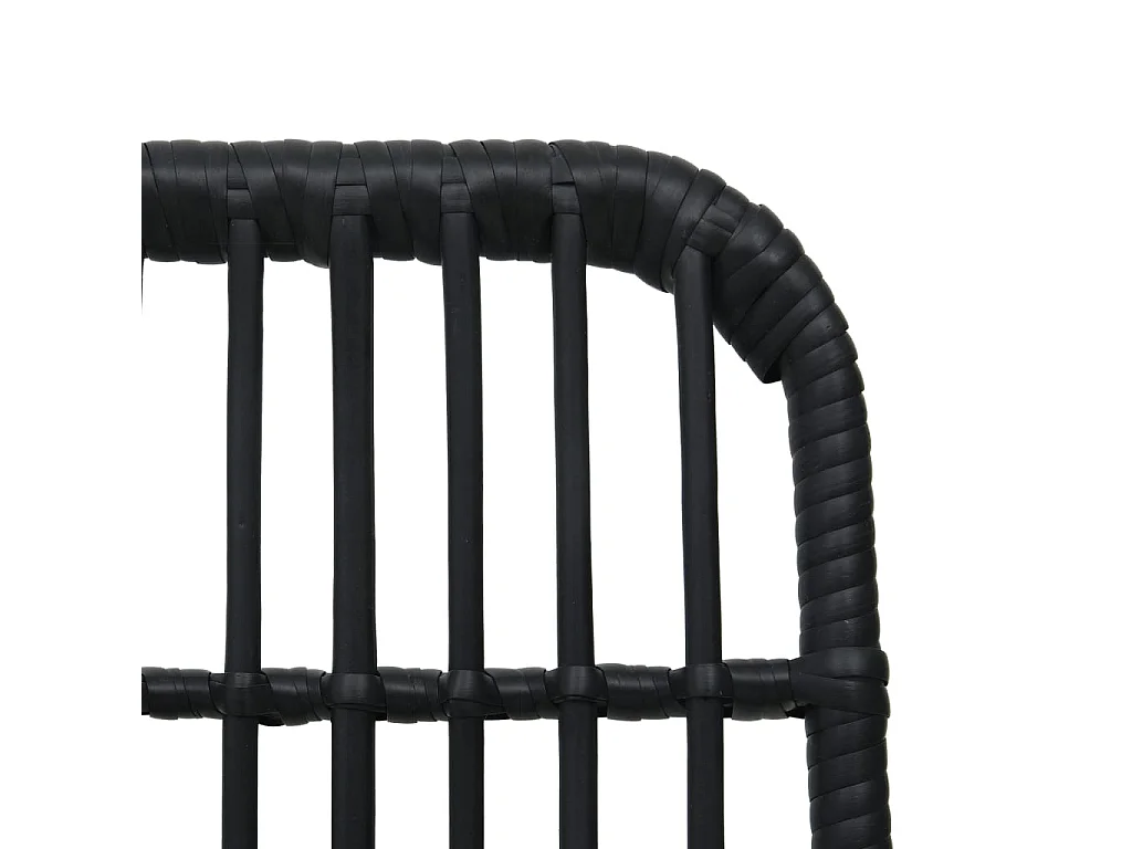 Juego de comedor para jardín 3 piezas ratán sintético y vidrio