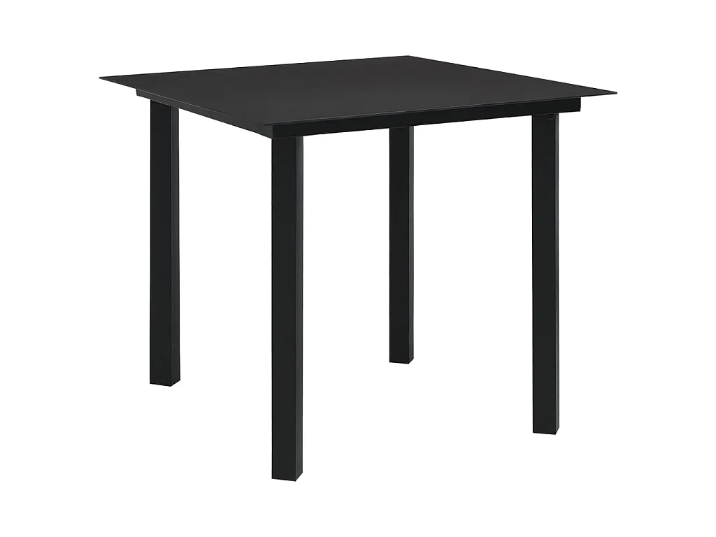 Juego de comedor para jardín 3 piezas ratán sintético y vidrio
