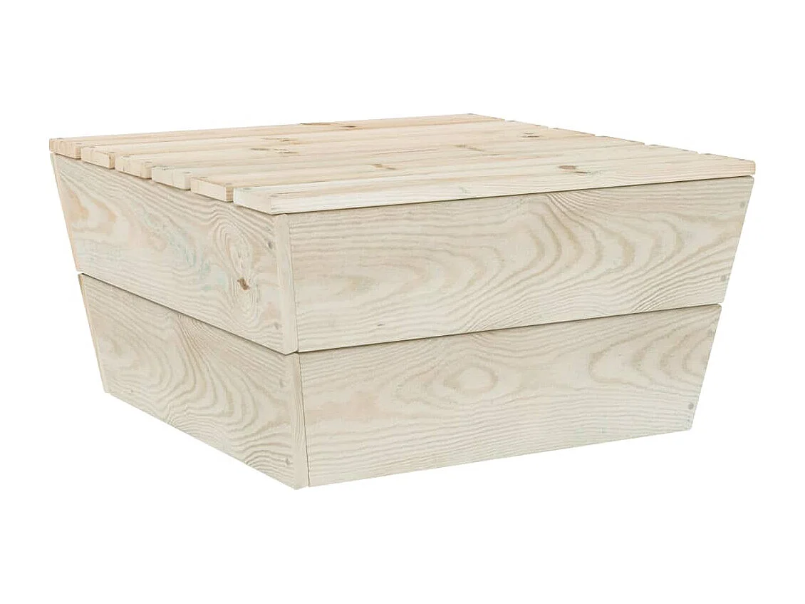 Set Divani da Giardino su Pallet 6 pz con Cuscini Legno Abete