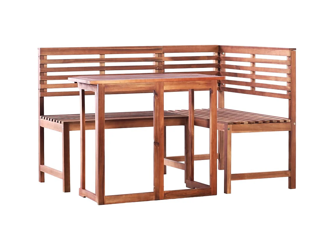 Mobilier de bistro 2 pcs Bois d'acacia massif