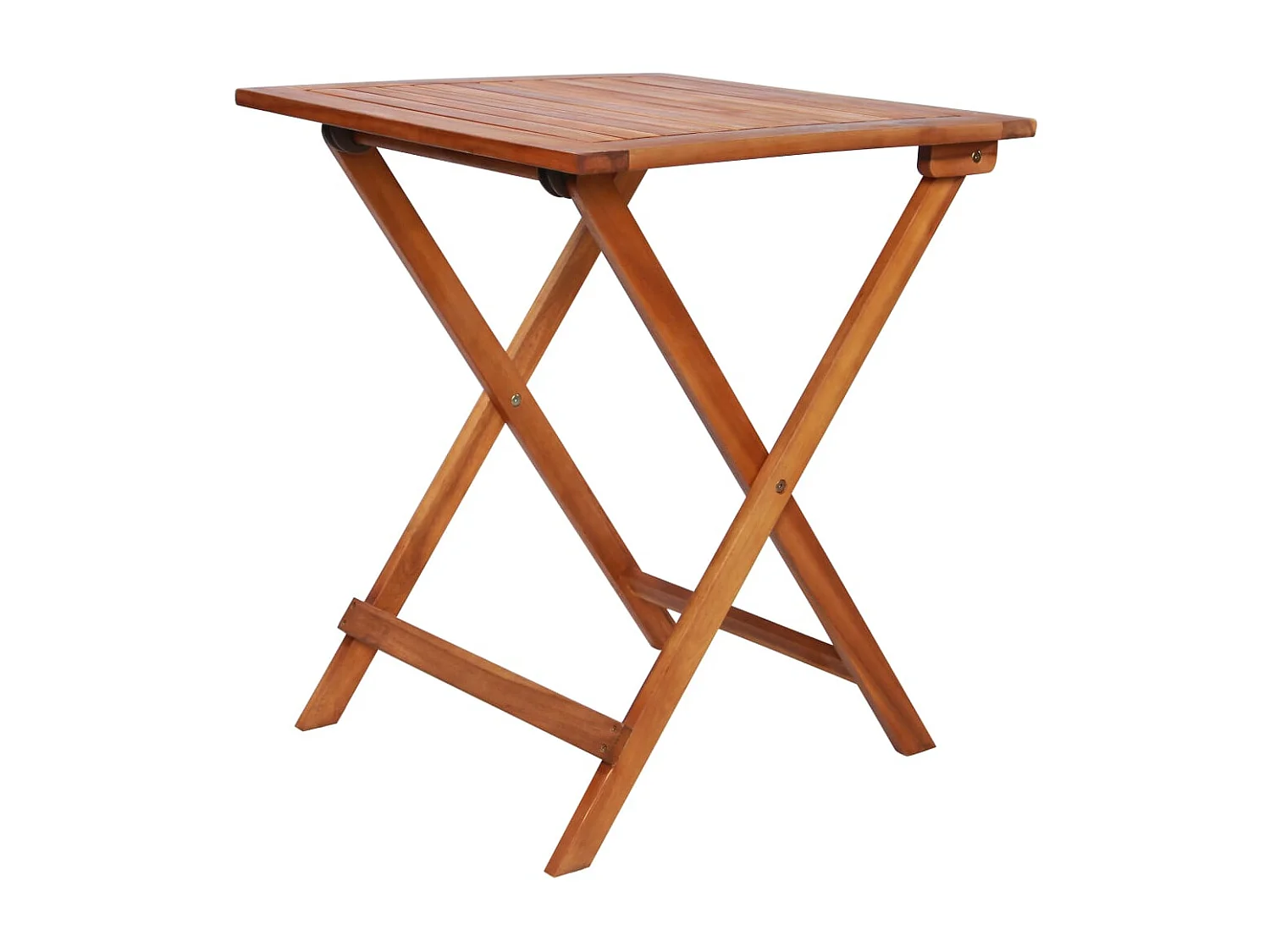 Mobilier de bistro pliable 3 pcs Bois d'acacia solide