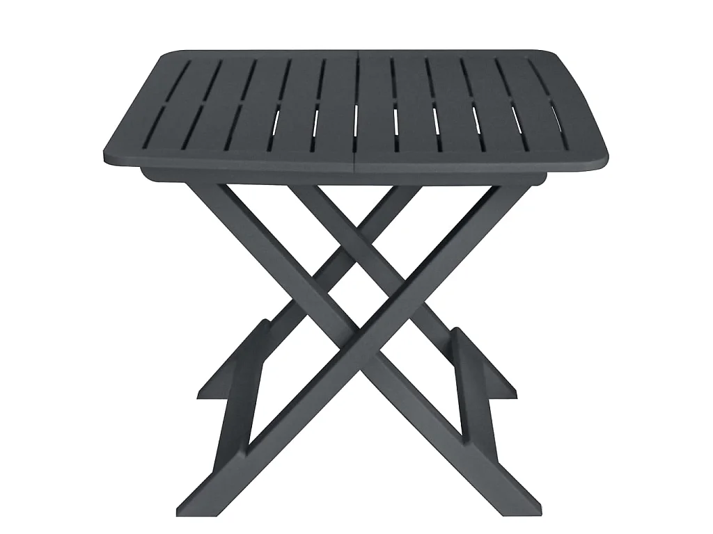 3-tlg. Bistro-Set Klappbar Kunststoff Anthrazit