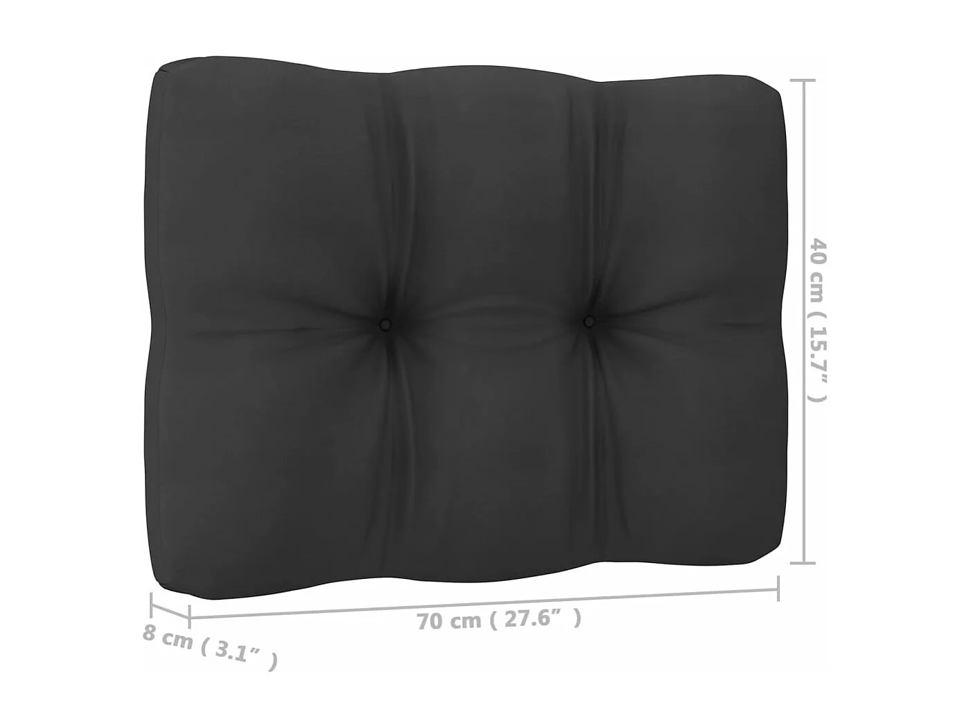 8 pcs conjunto lounge de jardim c/ almofadões pinho maciço