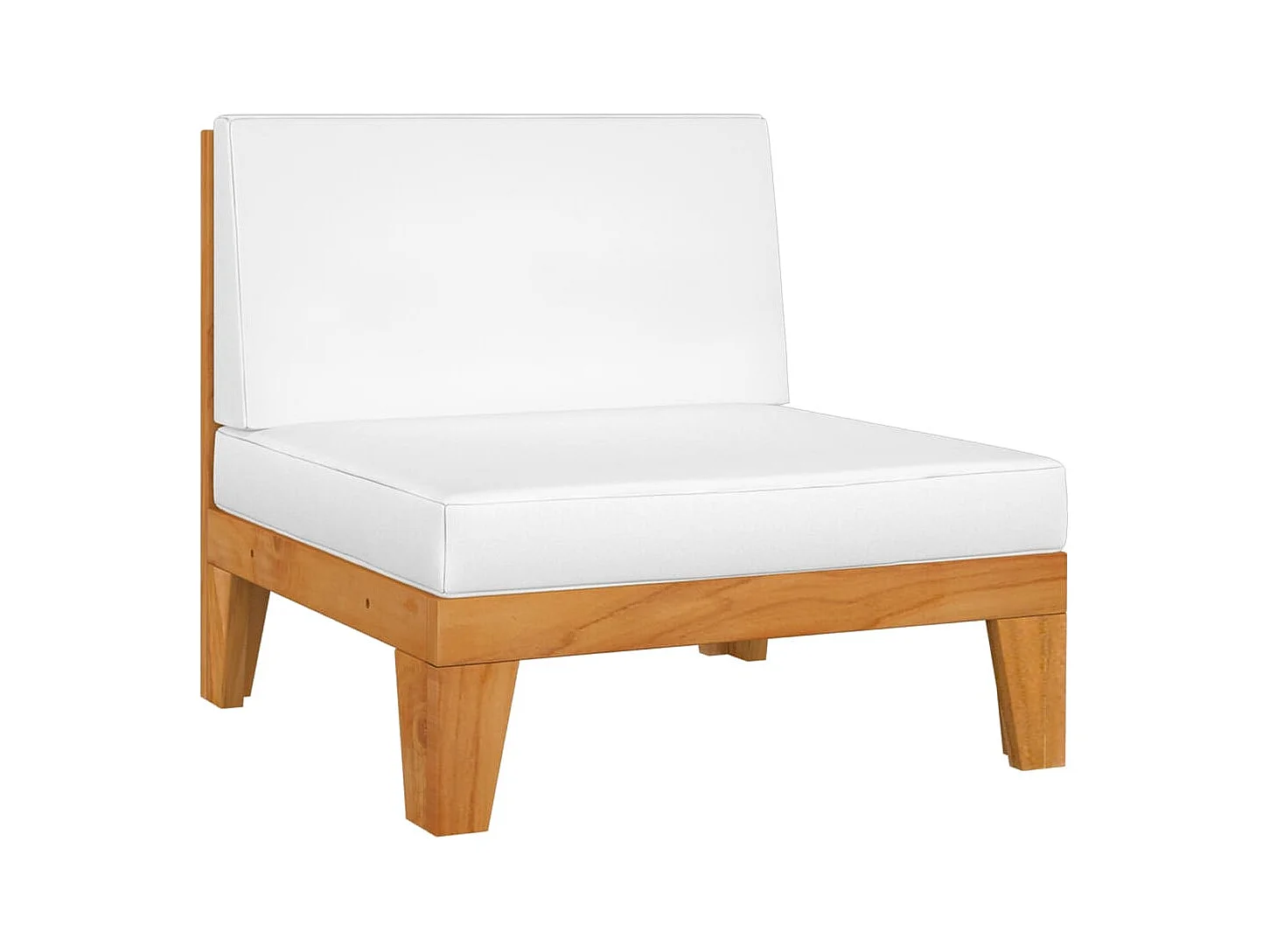 5 pcs conjunto lounge de jardim c/ almofadões acácia maciça