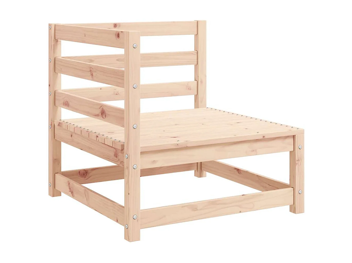 Salon de jardin 3 pcs bois massif de pin