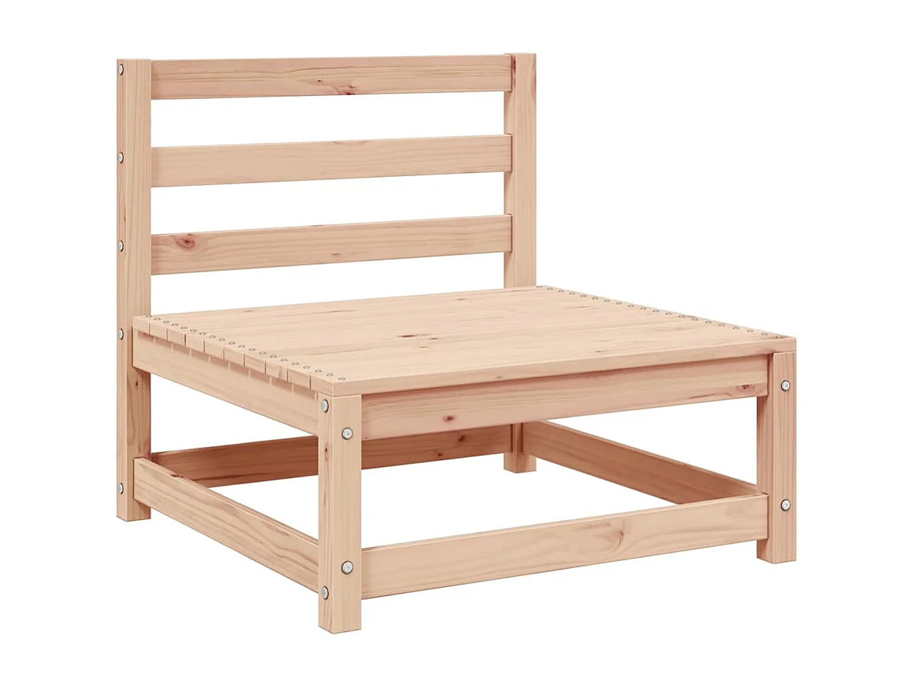 Salon de jardin 3 pcs bois massif de pin