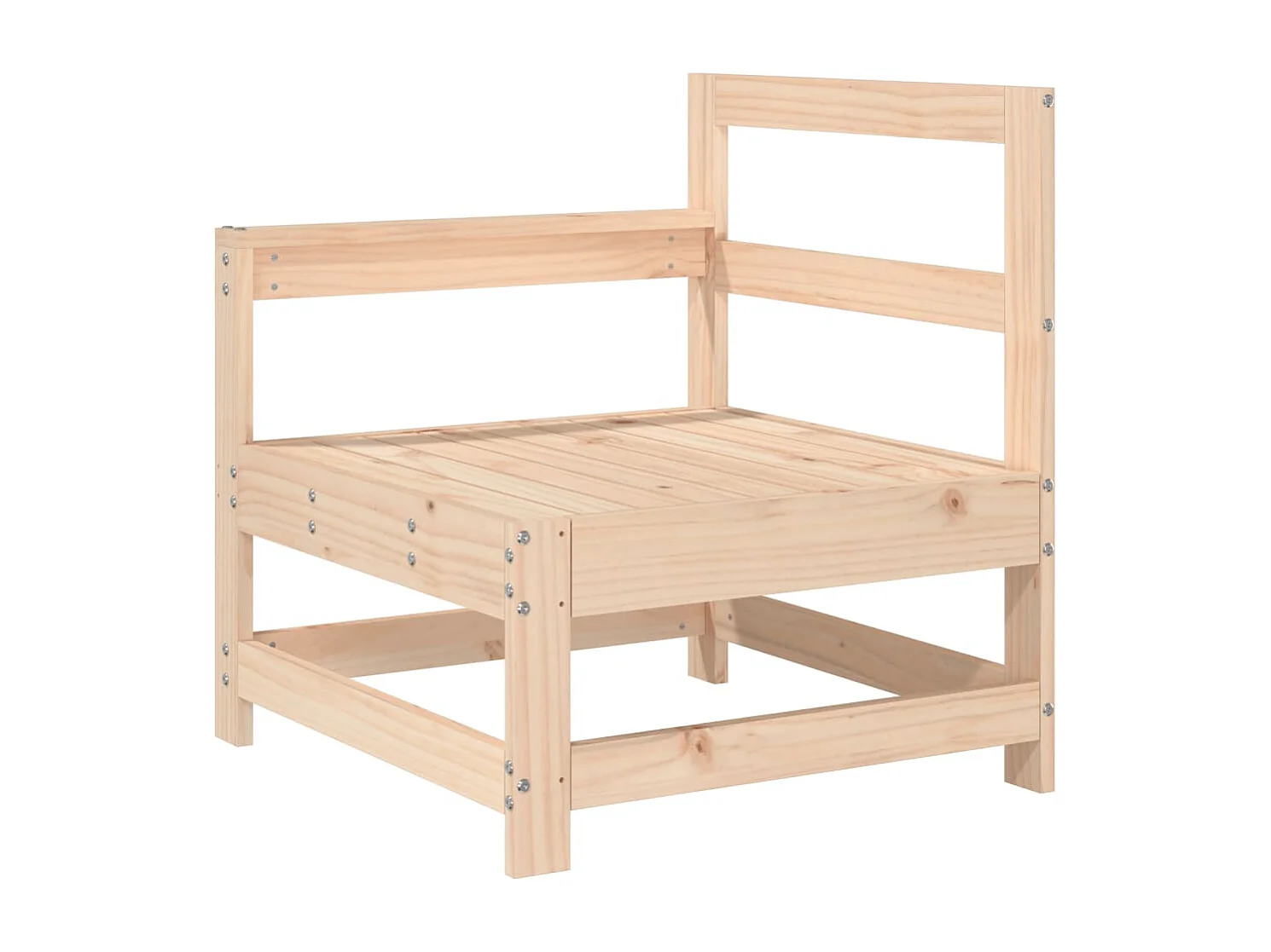 Salon de jardin 3 pcs bois massif de pin