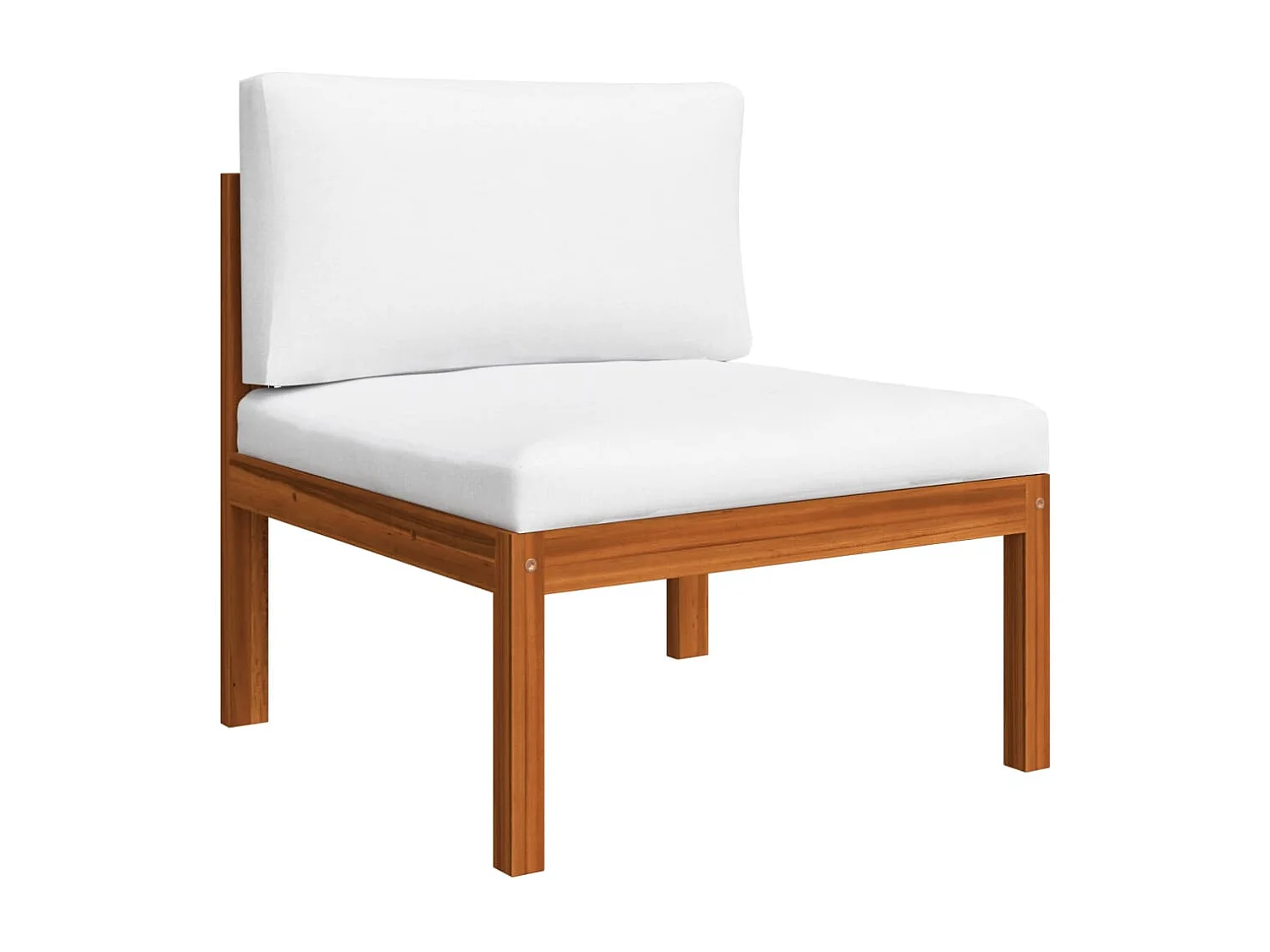 5-delige tuinloungeset met kussens crème 63x63 cm