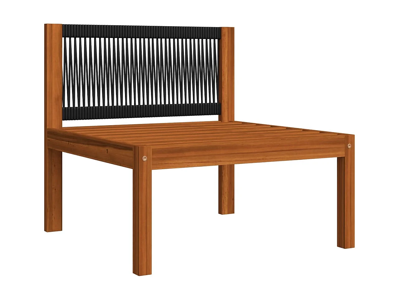 Salon de jardin 5 pièces avec coussins Crème 63 x 63 cm