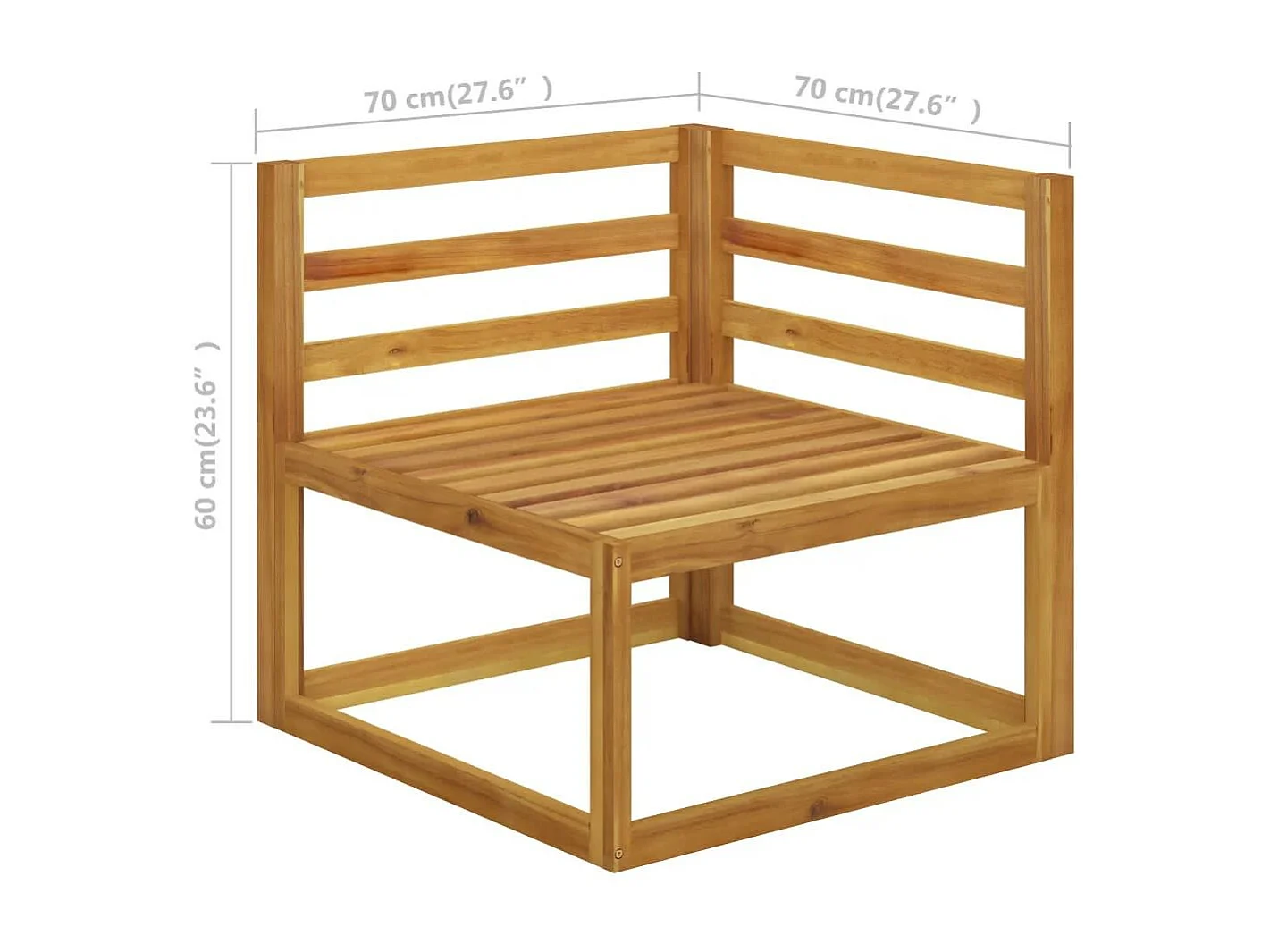 9 pcs conjunto lounge jardim c/ almofadões acácia maciça creme