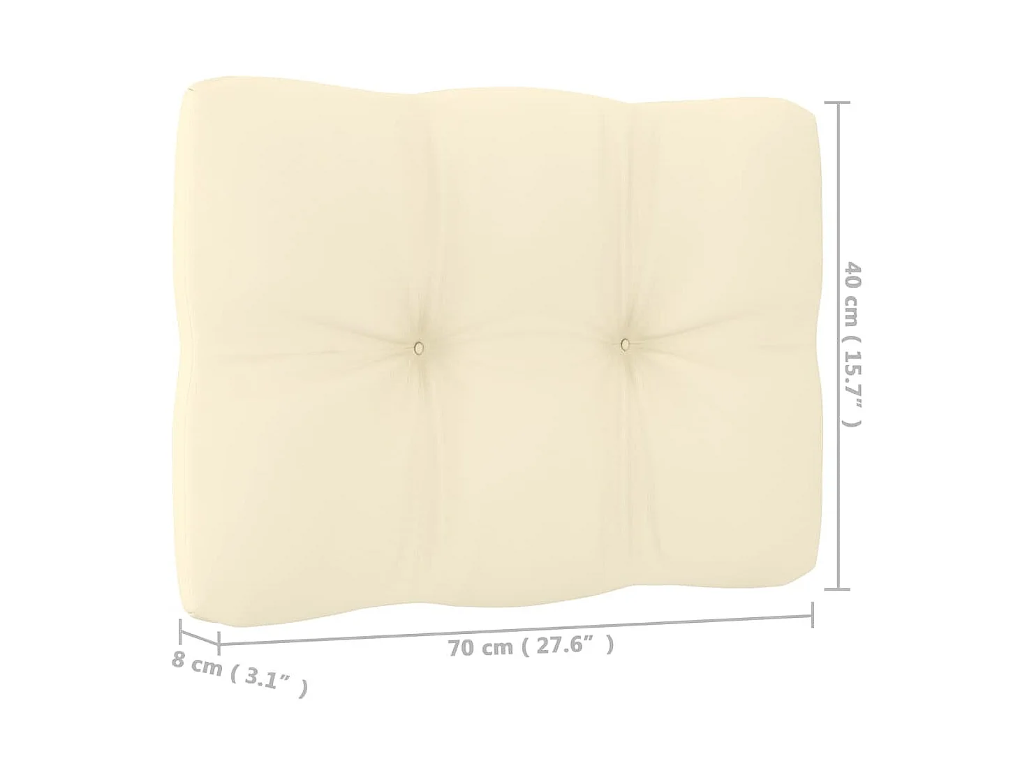 8-delige Loungeset met kussens massief grenenhout