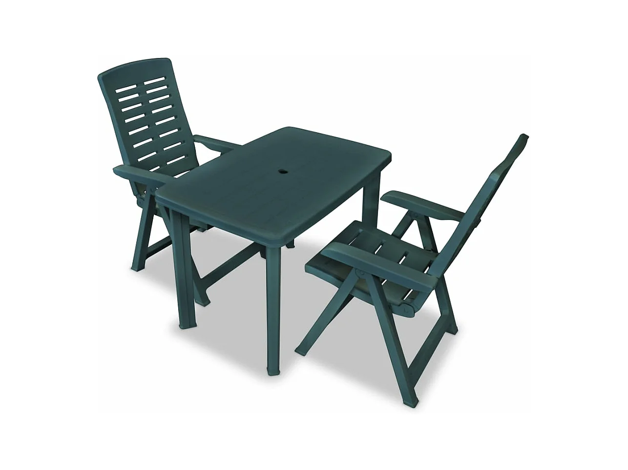 Set da Bistrot 3 pz in Plastica Verde