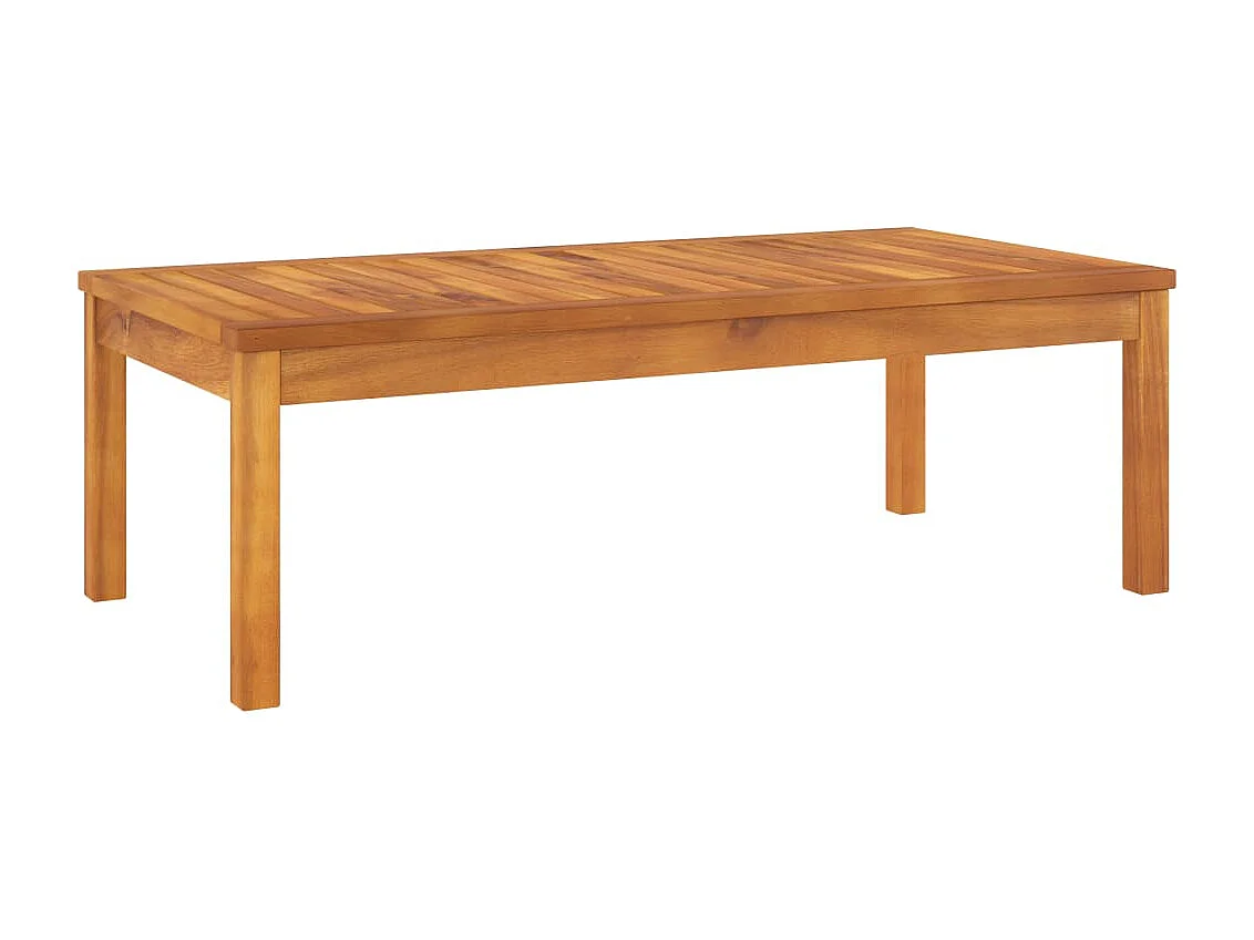 4-tlg. Garten-Lounge-Set mit Auflagen Creme Massivholz Akazie