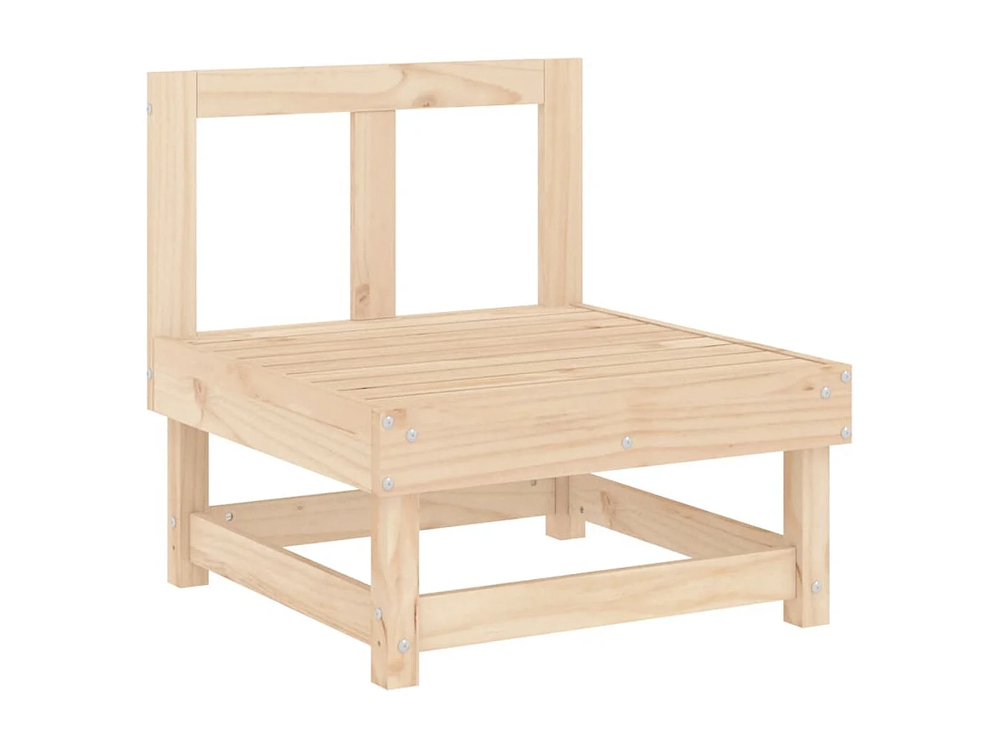 3-tlg. Garten-Lounge-Set Massivholz Kiefer