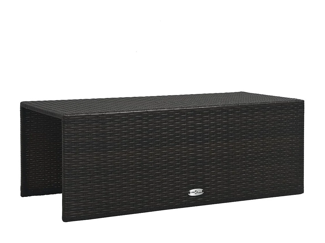 6-tlg. Garten-Lounge-Set mit Auflagen Poly Rattan Braun