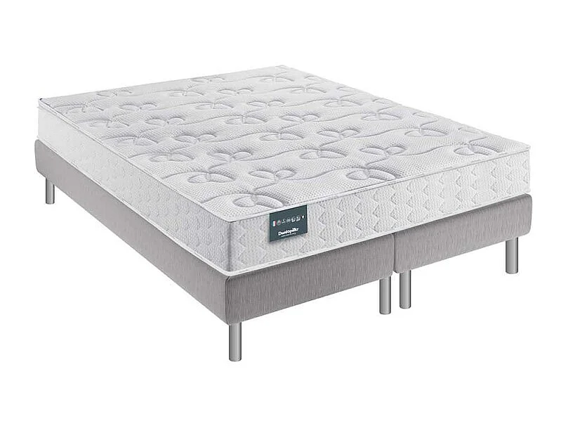 Ensemble Dunlopillo LILA Sommier Confort Ferme 140x200