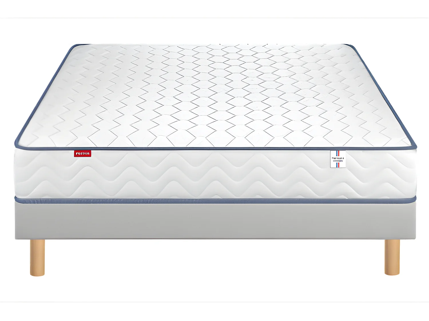 Ensemble Merinos KEEP SMILING Gris Chiné 160x200