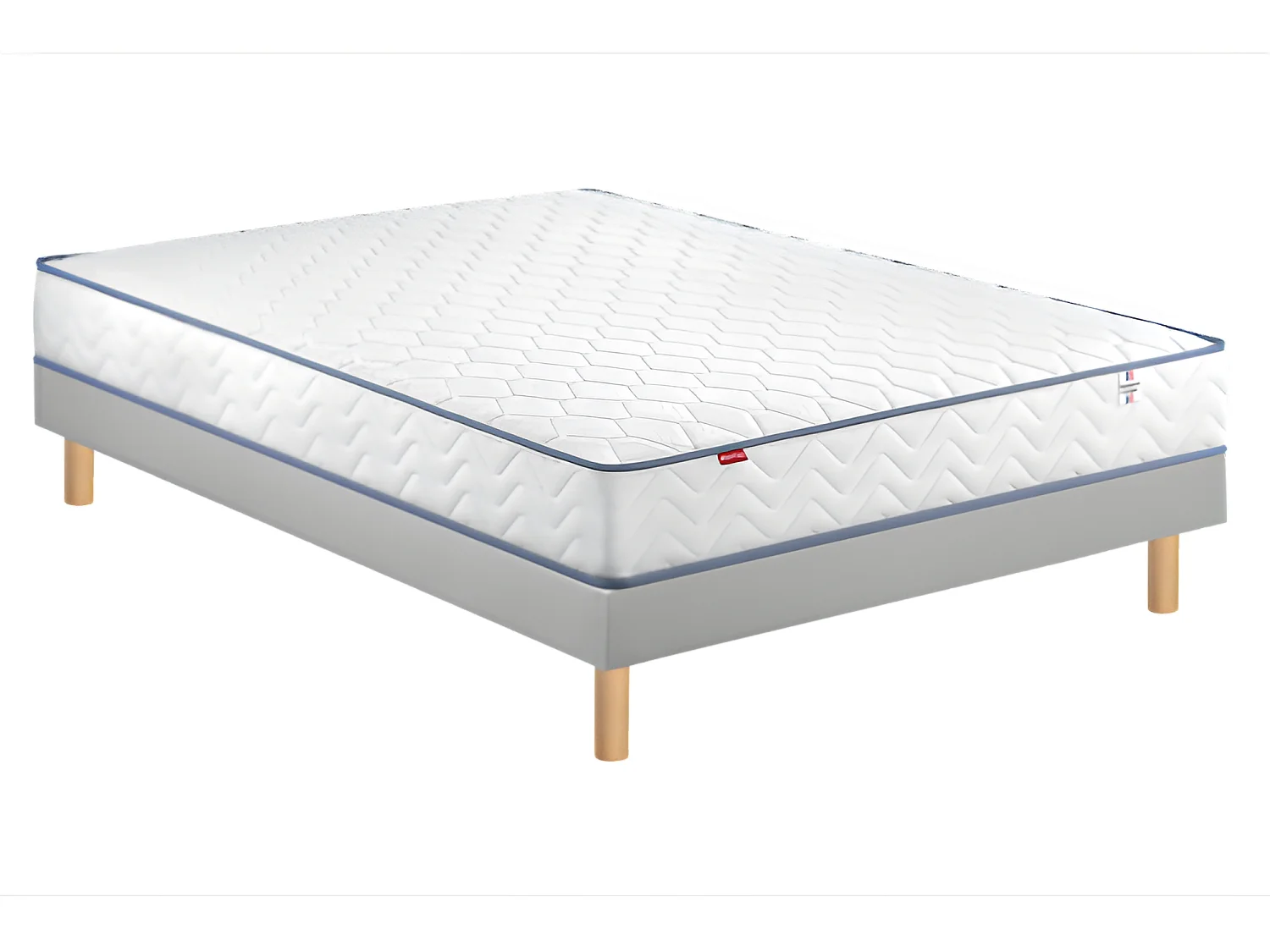 Ensemble Merinos KEEP SMILING Gris Chiné 160x200