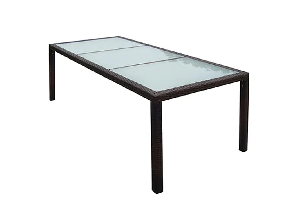 Ensemble à manger d'extérieur avec coussins 9pcs Résine tressée