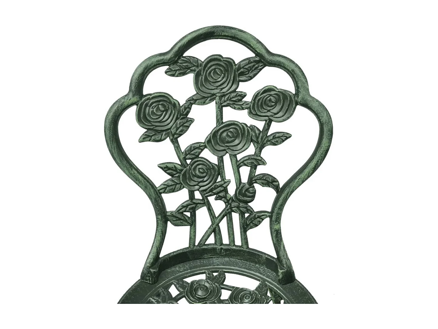 Ensemble de bistro 3 pcs Aluminium coulé Vert