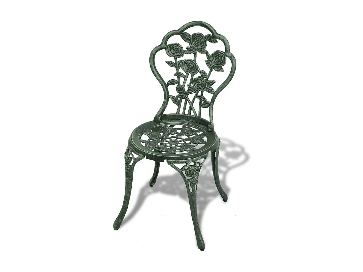 Ensemble de bistro 3 pcs Aluminium coulé Vert