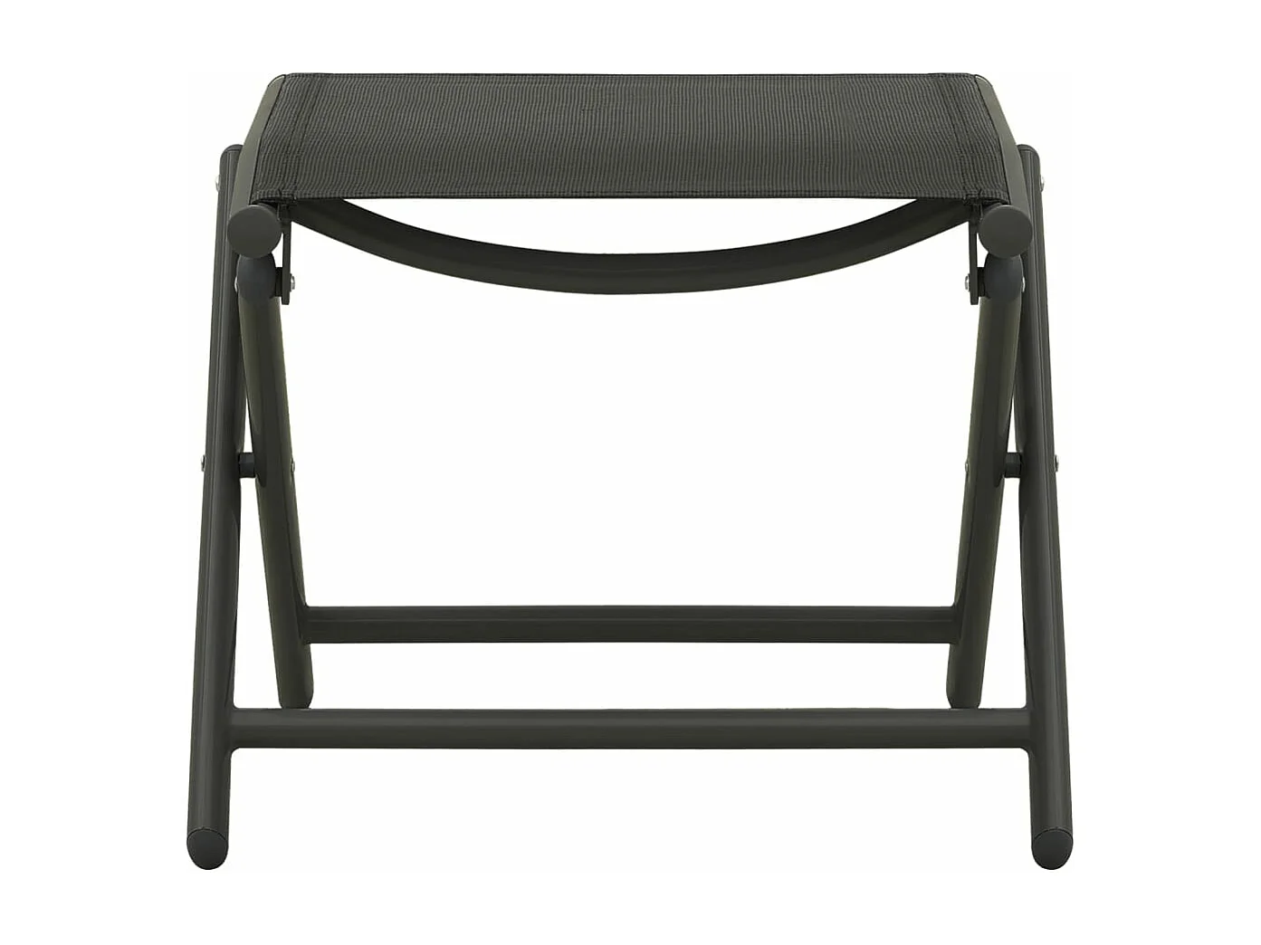 Salon de jardin 3 pcs textilène et aluminium noir