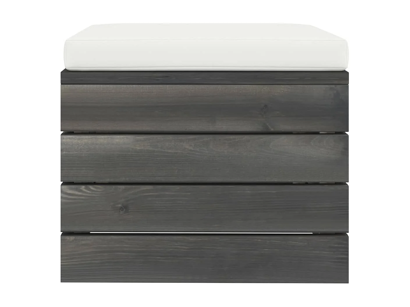 Muebles de jardín de palets 2 piezas cojines madera maciza pino