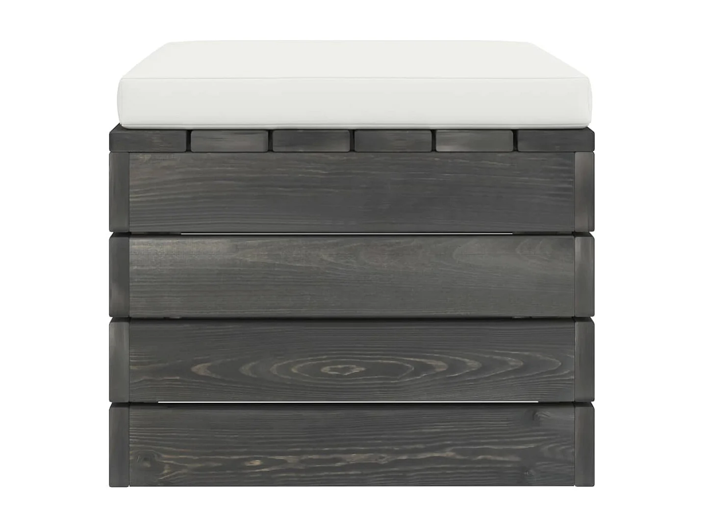 Muebles de jardín de palets 2 piezas cojines madera maciza pino