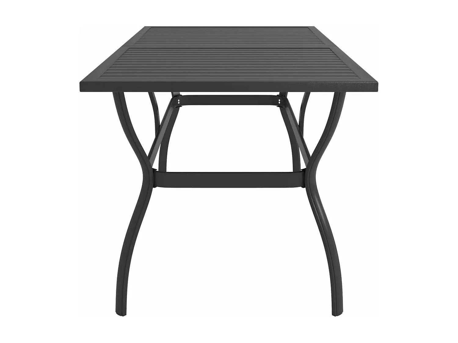 Ensemble à manger de jardin 7 pcs textilène et acier