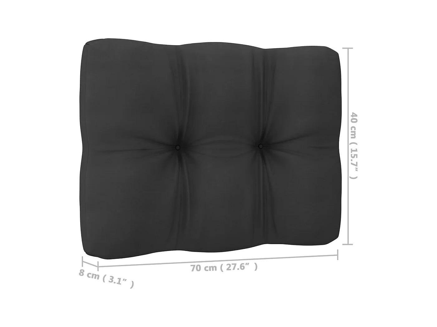Set Divani da Giardino 6 pz con Cuscini Massello di Pino Nero