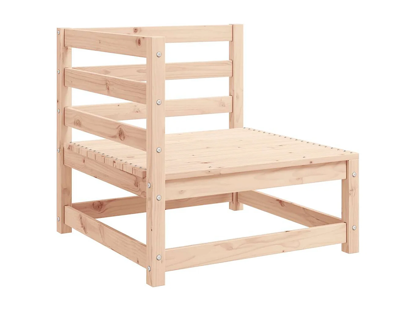 3-tlg. Garten-Lounge-Set Massivholz Kiefer