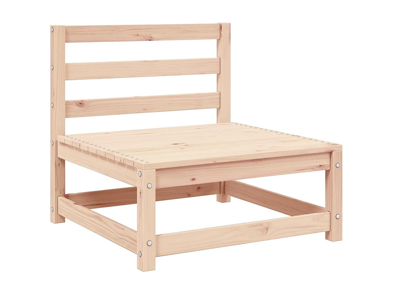 Salon de jardin 3 pcs bois massif de pin