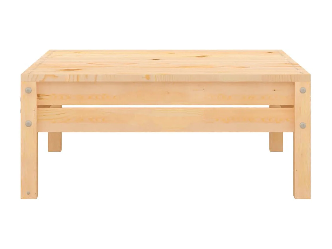 Set Salotto da Giardino 4 pz in Legno Massello di Pino