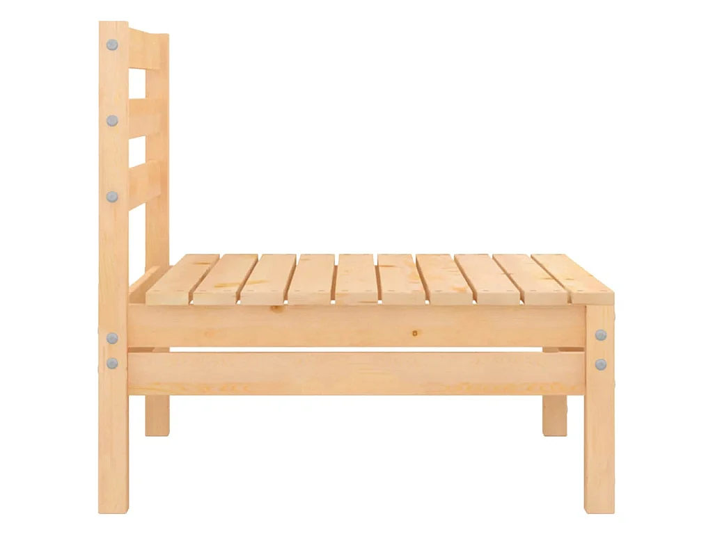 4-tlg. Garten-Lounge-Set Massivholz Kiefer