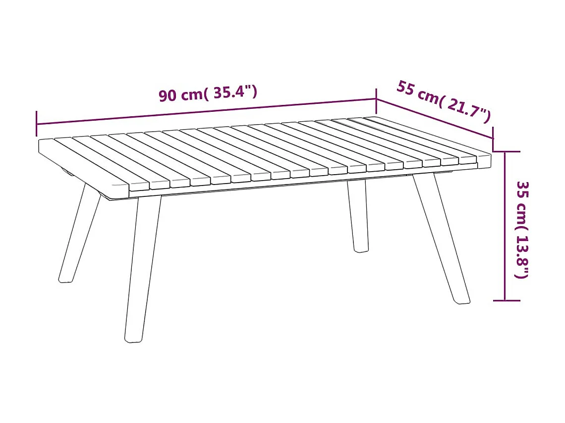 5-tlg. Garten-Lounge-Set mit Kissen Massivholz Akazie